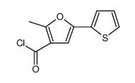 3-Furancarbonyl chloride, 2-methyl-5-(2-thienyl) Structure