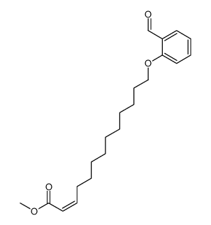 methyl 13-(2-formylphenoxy)tridec-2-enoate Structure
