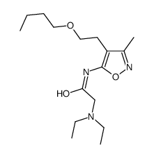 N-[4-(2-butoxyethyl)-3-methyl-1,2-oxazol-5-yl]-2-(diethylamino)acetamide Structure