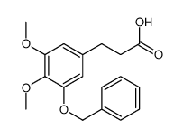 3-(3,4-dimethoxy-5-phenylmethoxyphenyl)propanoic acid结构式