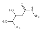 Pentanoic acid,3-hydroxy-4-methyl-, hydrazide Structure