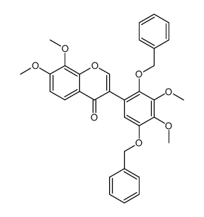 2',5'-Dibenzyloxy-3',4',7,8-tetramethoxyisoflavon Structure