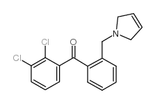 2,3-DICHLORO-2'-(3-PYRROLINOMETHYL) BENZOPHENONE Structure