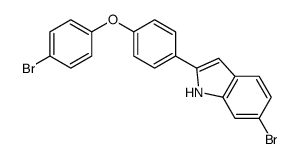 6-bromo-2-[4-(4-bromophenoxy)phenyl]-1H-indole结构式