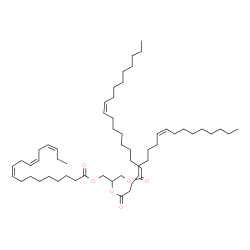 1,2-Dioleoyl-3-α-Linolenoyl-rac-glycerol结构式
