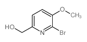 (6-溴-5-甲氧基-2-吡啶基)甲醇结构式