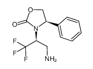 (-)-3-[2-(S)-(1-amino-3,3,3-trifluoropropyl)]-[4-(R)-phenyl]-oxazolidin-2-one Structure