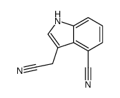 4-氰基吲哚-3-乙腈结构式
