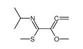 methyl N-isopropyl-2-methoxy-2,3-butadienimidothioate结构式