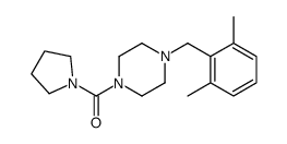 [4-[(2,6-dimethylphenyl)methyl]piperazin-1-yl]-pyrrolidin-1-ylmethanone结构式