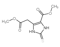 1H-Imidazole-4-aceticacid, 2,3-dihydro-5-(methoxycarbonyl)-2-thioxo-, methyl ester picture