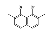 1,8-dibromo-2,7-dimethylnaphthalene Structure
