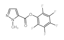 1-甲基-1H-吡唑-5-羧酸五氟苯酯结构式