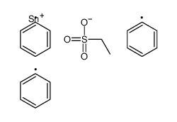triphenylstannyl ethanesulfonate Structure