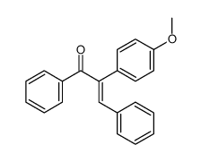 2-(4-methoxyphenyl)-1,3-diphenylprop-2-en-1-one结构式