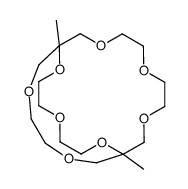 1,11-dimethyl-3,6,9,12,15,18,20,23-octaoxabicyclo[9.7.6]tetracosane Structure