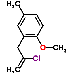 2-(2-Chloro-2-propen-1-yl)-1-methoxy-4-methylbenzene结构式