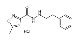 [(5-methyl-1,2-oxazole-3-carbonyl)amino]-(2-phenylethyl)azanium,chloride Structure