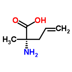 (R)-2-氨基-2-甲基-4-戊烯酸结构式