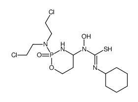 1-[2-[bis(2-chloroethyl)amino]-2-oxo-1,3,2λ5-oxazaphosphinan-4-yl]-3-cyclohexyl-1-hydroxythiourea结构式