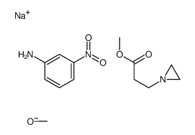 sodium,methanolate,methyl 3-(aziridin-1-yl)propanoate,3-nitroaniline结构式