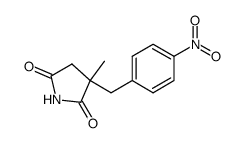 3-methyl-3-(4-nitro-benzyl)-pyrrolidine-2,5-dione结构式