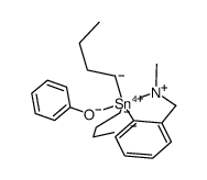 [2-(N,N-dimethylaminomethyl)phenyl]di-n-butyltin(IV) phenoxide结构式