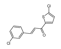 (2E)-3-(3-chlorophenyl)-1-(5-chlorothiophen-2-yl)prop-2-en-1-one Structure