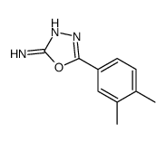 5-(3,4-dimethylphenyl)-1,3,4-oxadiazol-2-amine结构式