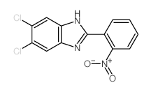 1H-Benzimidazole,5,6-dichloro-2-(2-nitrophenyl)- Structure