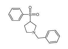 1-苄基-3-苯磺酰基吡咯烷结构式