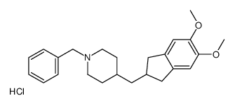 1-苄基-4-((5,6-二甲氧基-2,3-二氢-1H-茚-2-基)甲基)哌啶盐酸盐结构式