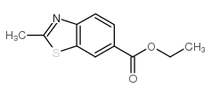 2-甲基-1,3-苯并噻唑-6-羧酸乙酯结构式