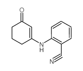 2-((3-OXOCYCLOHEX-1-ENYL)AMINO)BENZENECARBONITRILE structure