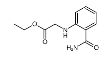 (2-carbamoylphenylamino)-acetic acid ethyl ester Structure