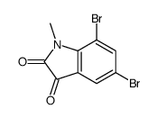 1-甲基-5,7-二溴靛红结构式