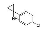 1-(6-chloropyridin-3-yl)cyclopropan-1-amine结构式