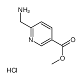 METHYL 6-(AMINOMETHYL)NICOTINATE HYDROCHLORIDE structure