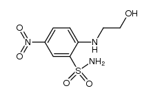 2-(β-hydroxyethylamino)-5-nitrobenzenesulphonamide结构式