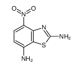 2,7-Benzothiazolediamine,4-nitro-(9CI) Structure