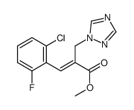 methyl (E)-3-(2-chloro-6-fluorophenyl)-2-(1,2,4-triazol-1-ylmethyl)prop-2-enoate Structure
