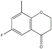 6-FLUORO-8-METHYLCHROMAN-4-ONE Structure