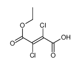 (E)-2,3-dichloro-4-ethoxy-4-oxobut-2-enoic acid结构式