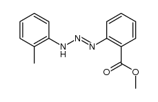 2-(3-o-tolyl-triazenyl)-benzoic acid methyl ester Structure