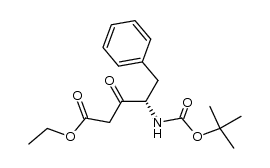 N-Boc-β-keto-γ-phenylalanine Structure