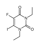 1,3-diethyl-5-fluoro-6-iodopyrimidine-2,4-dione Structure