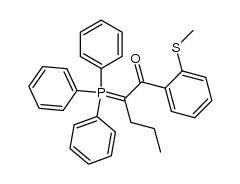 1-(2-methylsulfanylbenzoyl)butylidene(triphenyl)phosphorane结构式