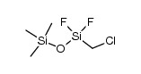 1-(chloromethyl)-1,1-difluoro-3,3,3-trimethyldisiloxane结构式