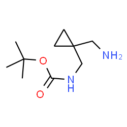((1-(氨基甲基)环丙基)甲基)氨基甲酸叔丁酯结构式