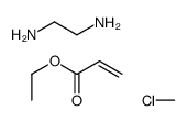 chloromethane,ethane-1,2-diamine,ethyl prop-2-enoate结构式